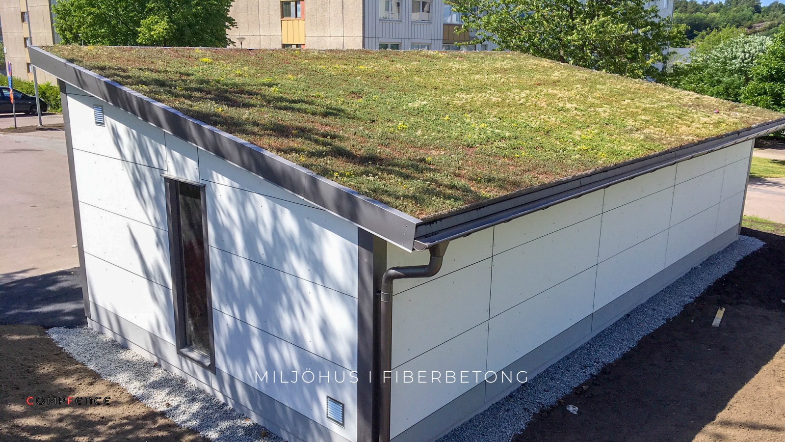 Project Kungälv - Installerat sophus och källsorteringshus