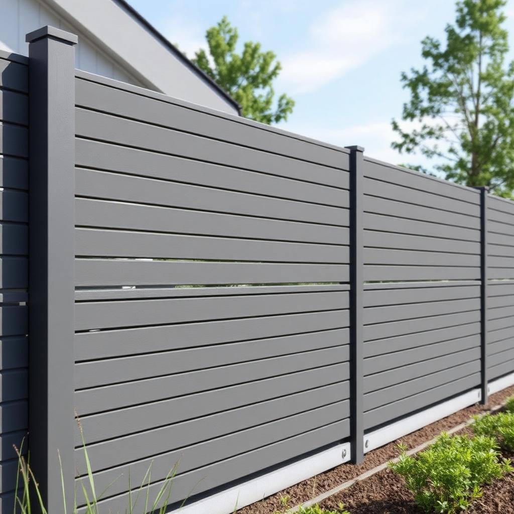 Composite fencing as privacy screen for the patio